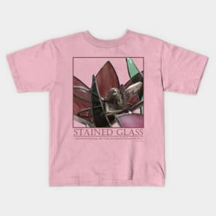 Stained Glass Fairy Among the Lilies Kids T-Shirt